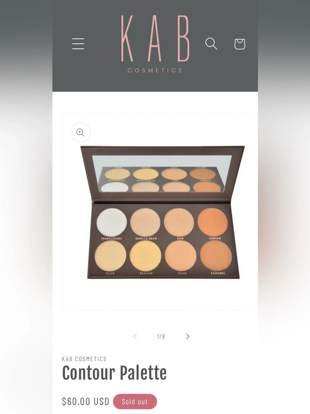 KAB Cosmetics Volume 1 Contour Face Powder Palette